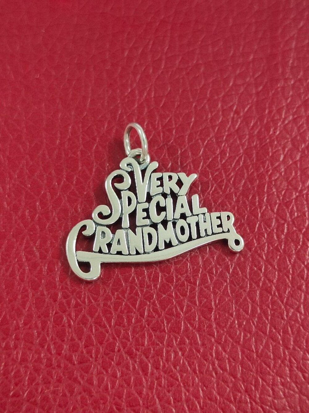 James Avery "Very Special Grandmother" Charm Sterling Silver Pendant with box